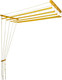Миниатюра изображения товара Сушилка для белья Comfort Alumin Group Потолочная Алюминиевая Gold Premium 5 прутьев 1.5м (золото)