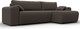 Миниатюра изображения товара Диван угловой Лига Диванов Лига-099 универсальный (амур 05 коричневый)
