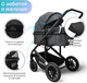 Миниатюра изображения товара Детская универсальная коляска Bubago Dias 3в1 / BG 167-1 (черный)
