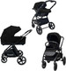 Миниатюра изображения товара Детская универсальная коляска Bubago Niveta 3в1 / BG 192-1 (черный)