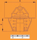 Миниатюра изображения товара Термостат автомобильный Vernet-Calorstat TH6245.82J