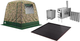 Миниатюра изображения товара Палатка-баня MORZH 1 окно с полом, печью и баком для воды (камуфляж)