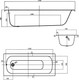 Миниатюра изображения товара Ванна стальная Lauter Tova 170 / 21S17022 (с ножками, с шумоизоляцией)