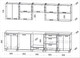 Миниатюра изображения товара Кухонный гарнитур Interline Мила Лайт 3.0-ПМ2 (персидский жемчуг/бетон портленд/серый каспий)