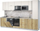Миниатюра изображения товара Кухонный гарнитур Интерлиния Мила Лайт 3.2-ПМ2 (персидский жемчуг/дуб золотой/бискайская сосна)