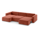 Миниатюра изображения товара Диван П-образный Mio Tesoro 144 ПТД (бордо Lana 63)