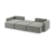Миниатюра изображения товара Диван П-образный Mio Tesoro 144 ПТД (серый Lana 13)