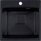 Миниатюра изображения товара Мойка кухонная Marblan Comfort 50 (черный, с сифоном)