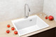 Миниатюра изображения товара Мойка кухонная Marblan Comfort 60 (серый, с сифоном и колландером)