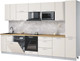 Миниатюра изображения товара Кухонный гарнитур Интерлиния Мила Лайт 3.3-ПМ2 (персидский жемчуг/персидский жемчуг/дуб бунратти)