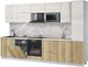 Миниатюра изображения товара Кухонный гарнитур Интерлиния Мила Лайт 3.3-ПМ2 (вудлайн кремовый/дуб золотой/травертин серый)