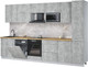 Миниатюра изображения товара Кухонный гарнитур Интерлиния Мила Лайт 3.3-ПМ2 (бетон/бетон/дуб бунратти)