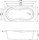 Миниатюра изображения товара Ванна акриловая Lauter Celeste 170x75 / 21060075 (с каркасом, лицевым экраном и сифоном 21Y31001 матовый черный)