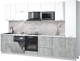 Миниатюра изображения товара Кухонный гарнитур Интерлиния Мила Лайт 3.3-ПМ2 (белый платинум/бетон/белый гранит)