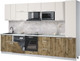 Миниатюра изображения товара Кухонный гарнитур Интерлиния Мила Лайт 3.3-ПМ2 (персидский жемчуг/дуб веллингтон/серый каспий)