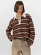 Миниатюра изображения товара Джемпер Mark Formelle 122877 (р.164/170-88-94, полоска на шоколадном)