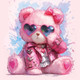 Миниатюра изображения товара Набор алмазной вышивки Феникс+ Розовый мишка / 71391