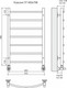 Миниатюра изображения товара Полотенцесушитель водяной Terminus Классик П7 500x796 (оружейная сталь, с наружной резьбой)