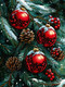 Миниатюра изображения товара Набор алмазной вышивки Феникс+ Новогодние шары / 71445