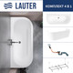 Миниатюра изображения товара Ванна акриловая Lauter Imperia 170x75 / 21080075 (с каркасом, лицевым экраном и сифоном 21Y11030 хром)