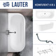 Миниатюра изображения товара Ванна акриловая Lauter Imperia 170x75 / 21080075 (с каркасом, лицевым экраном и сифоном 21Y32000 хром)