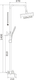 Миниатюра изображения товара Душевая система со смесителем Shevanik S4036C (белый)