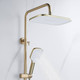 Миниатюра изображения товара Душевая система со смесителем Shevanik S4136G (золотой сатин)