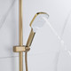 Миниатюра изображения товара Душевая система со смесителем Shevanik S4136G (золотой сатин)