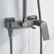 Миниатюра изображения товара Душевая система со смесителем Shevanik S4136T (оружейная сталь)