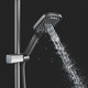 Миниатюра изображения товара Душевая система со смесителем Shevanik S4136T (оружейная сталь)
