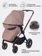 Миниатюра изображения товара Детская универсальная коляска MOWbaby Amber 3 в 1 / MB068 (кофе)