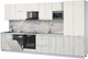 Миниатюра изображения товара Кухонный гарнитур Интерлиния Мила Лайт 3.8-ПМ2 (персидский жемчуг/дуб белый/серый каспий)