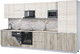 Миниатюра изображения товара Кухонный гарнитур Интерлиния Мила Лайт 3.8-ПМ2 (вудлайн кремовый/дуб серый/травертин серый)