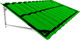 Миниатюра изображения товара Козырек ИМпласт Прямой Василек скат телескоп МП-20 / 15459 (зеленый)